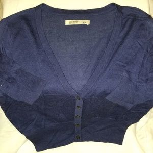 Old Navy Cropped 1/2 Sleeve Cardigan